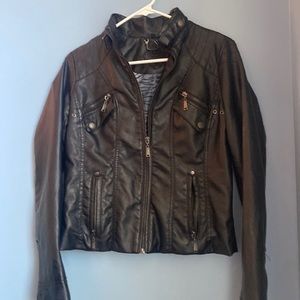 Faux leather jacket